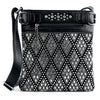 Diamond Bling Crossbody Sling - Black