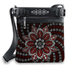 Boho Rhinestone Flower Crossbody Sling - Orange