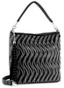 Rhinestone Wave Layered Hobo Handbag