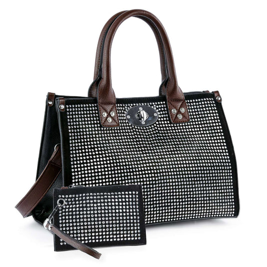 Elegant Rhinestone Covered Hand Tote