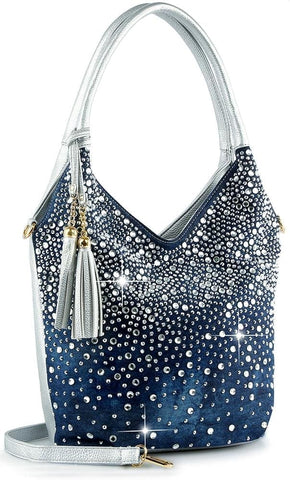 Glamorous Rhinestone Tall Shoulder Bag