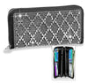 Rhinestone Pattern Bling Wallet - Black