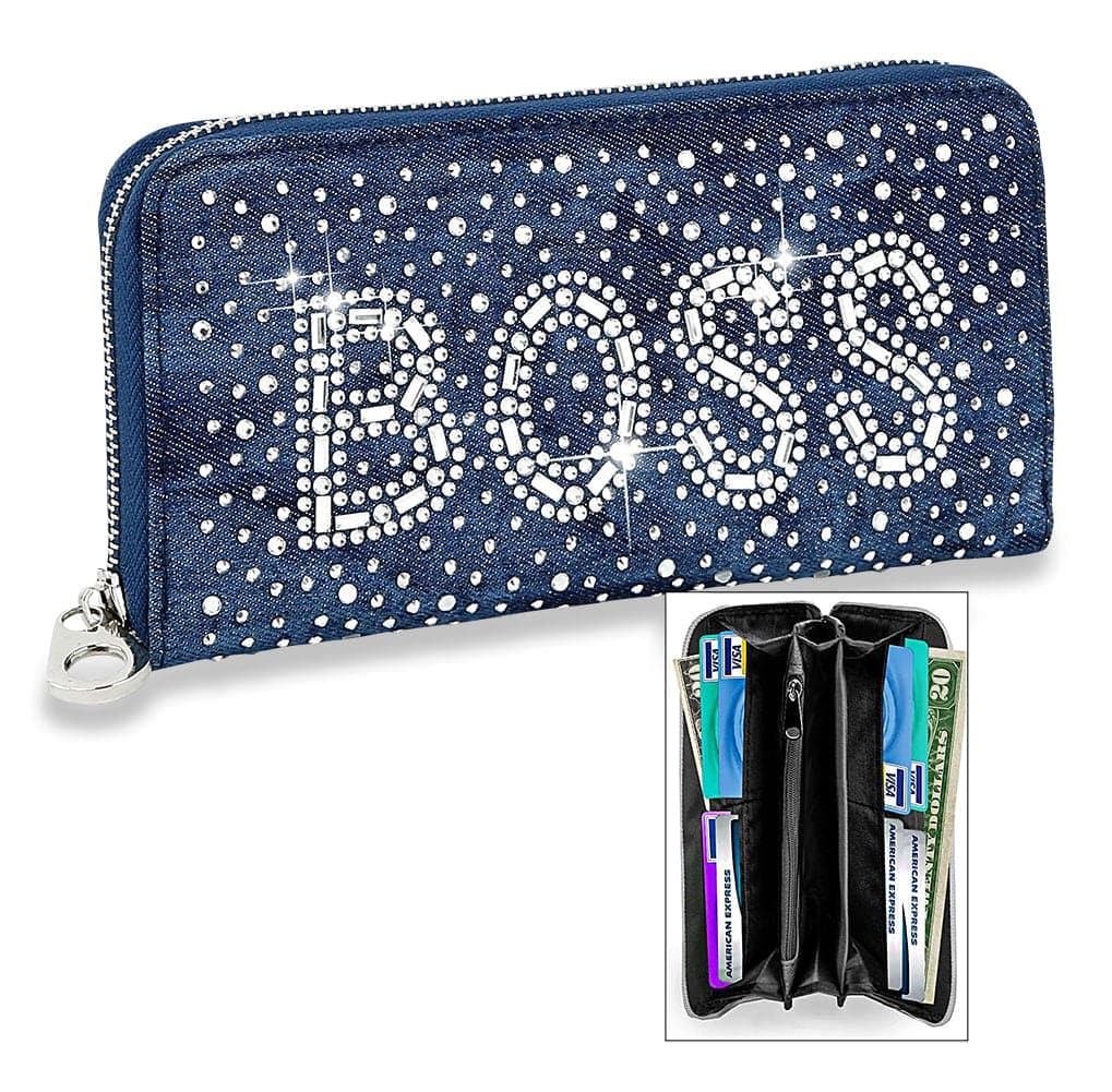 Bling Boss Rhinestone Wallet