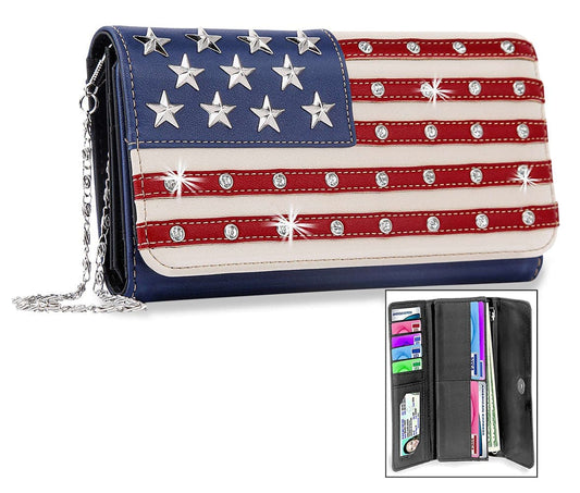 American Flag Classic Wallet Crossbody