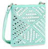 Rhinestone Design Crossbody Sling - Mint