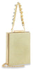Sparkling Metal Frame Evening Bag - Gold