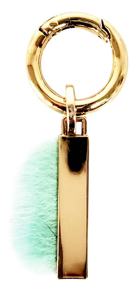 Whimsical Feather Purse Charm  - Mint