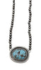 Bead and Stone Necklace - Turquoise