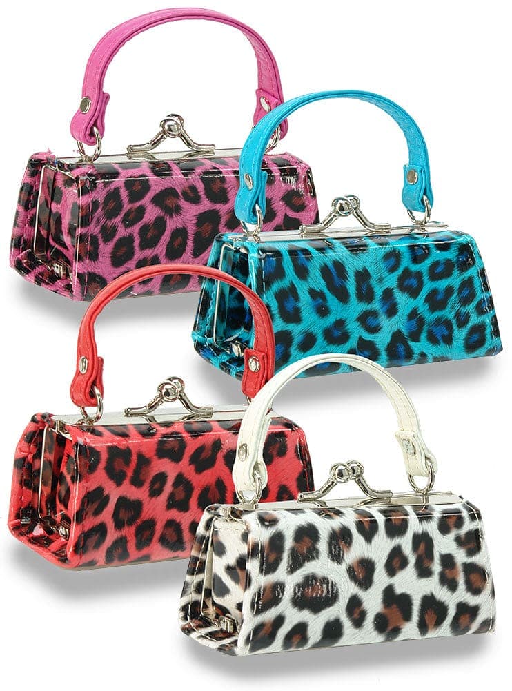 Leopard Print Lipstick Case Assorted Set - Purchase Pack of 12