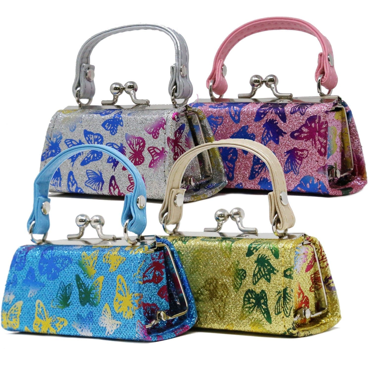 Sparkling Butterfly Lipstick Case Assorted Set - Purchase Pack of 12