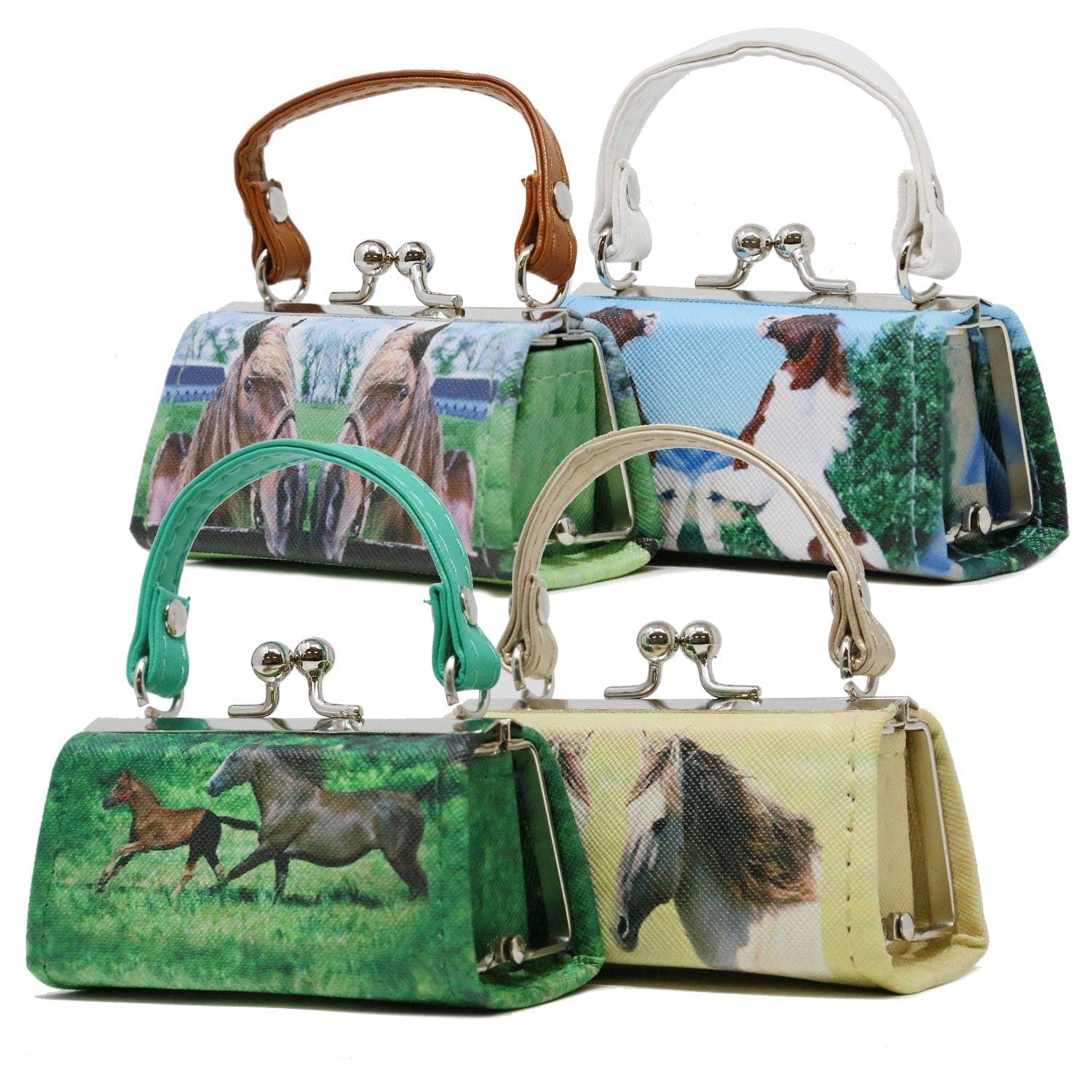 Horse Print Lipstick Case Assorted Set - Purchase Pack of 12