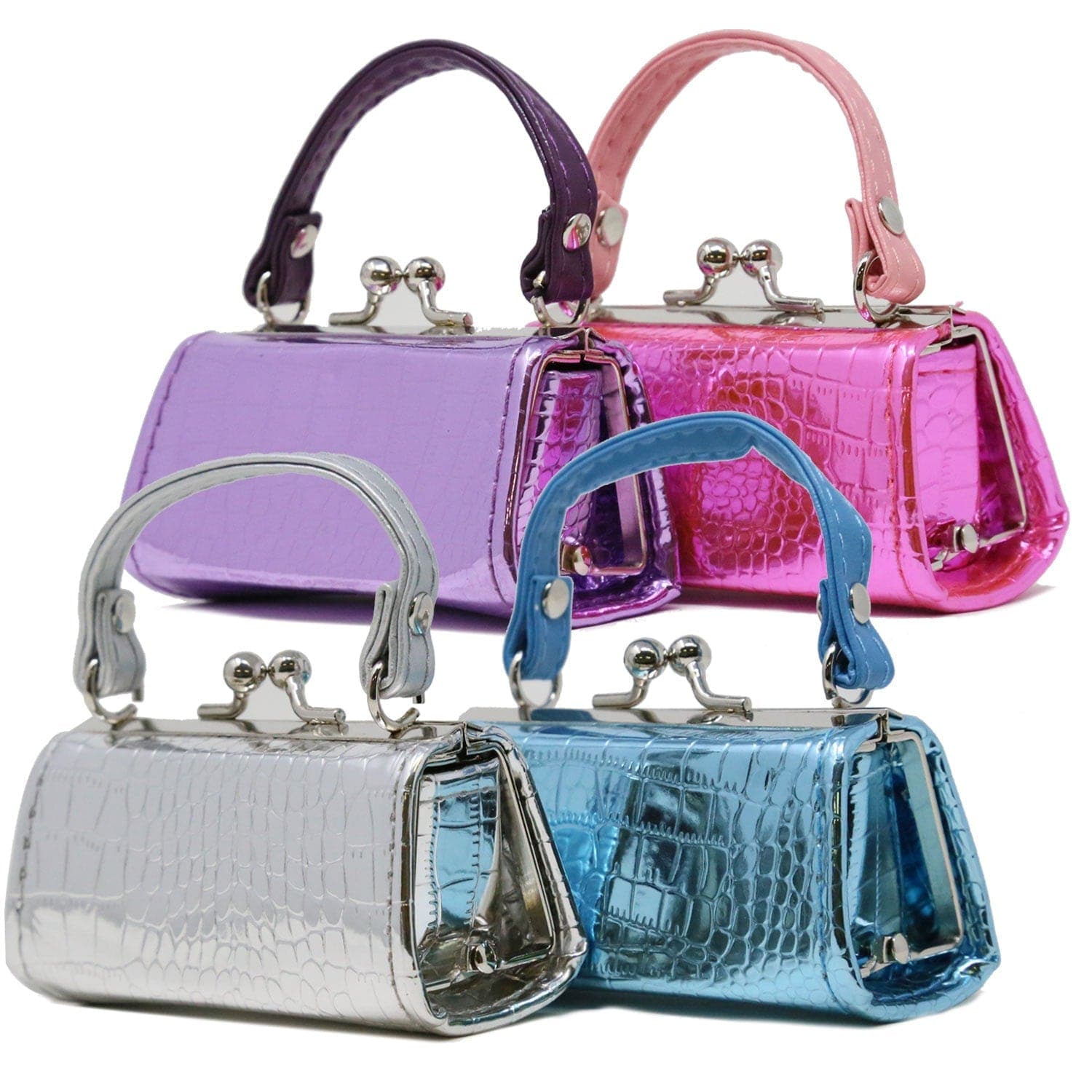 Embossed Shiny Lipstick Case Assorted Set - Purchase Pack of 12