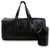 Large Alligator Embossed Duffle Set - LF128-BK