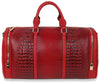 Alligator Embossed Large Carry-On Handbag - LHU308-RD