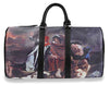 Artistic Print Travel Duffle - Black