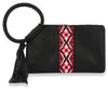 Decorative Wristlet Clutch - Black