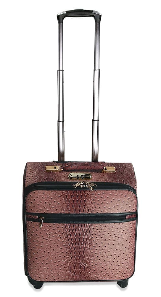 Embossed Wheeled Weekender - LGOT02-O-BS