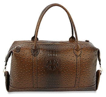 Classic Embossed Large Carry-On Handbag - LHU351-O-BR
