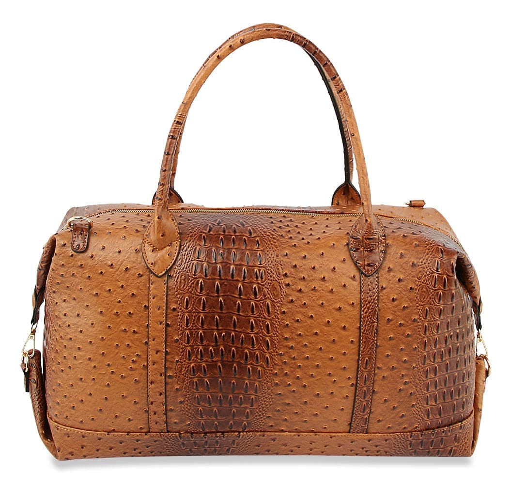 Classic Embossed Large Carry-On Handbag - LHU351-O-COG