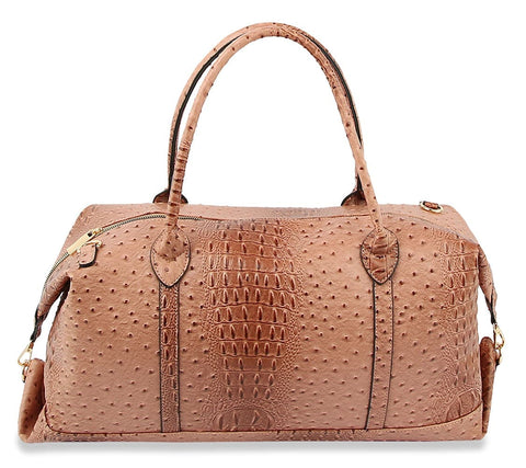 Classic Embossed Large Carry-On Handbag - LHU351-O-DBS
